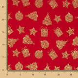 Popeline De Natal Presentes Vermelho - Ribes y Casals