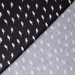 Popeline Algodão Relâmpago Preto - Ribes y Casals