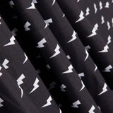 Popeline Algodão Relâmpago Preto - Ribes y Casals