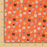 Popelín Oeko Tex Cats Teja - Ribes y Casals