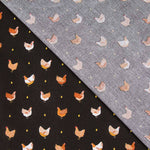 Popelín Oeko Tex Polly Negro - Ribes y Casals