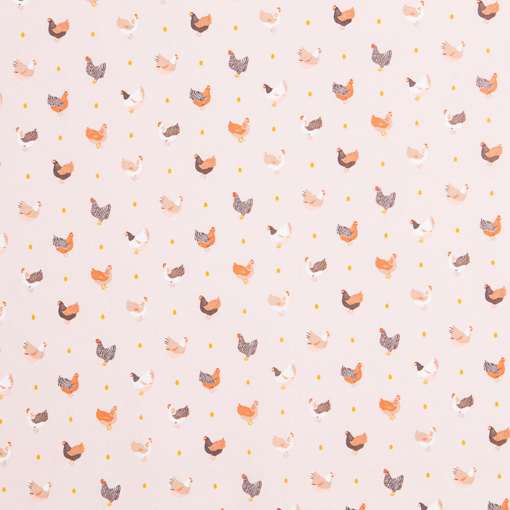 Popelín Oeko Tex Polly Rosa - Ribes y Casals