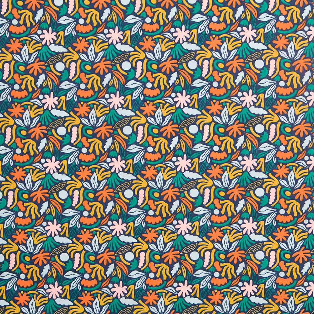 Popelín Oeko Tex Regard Negro - Ribes y Casals