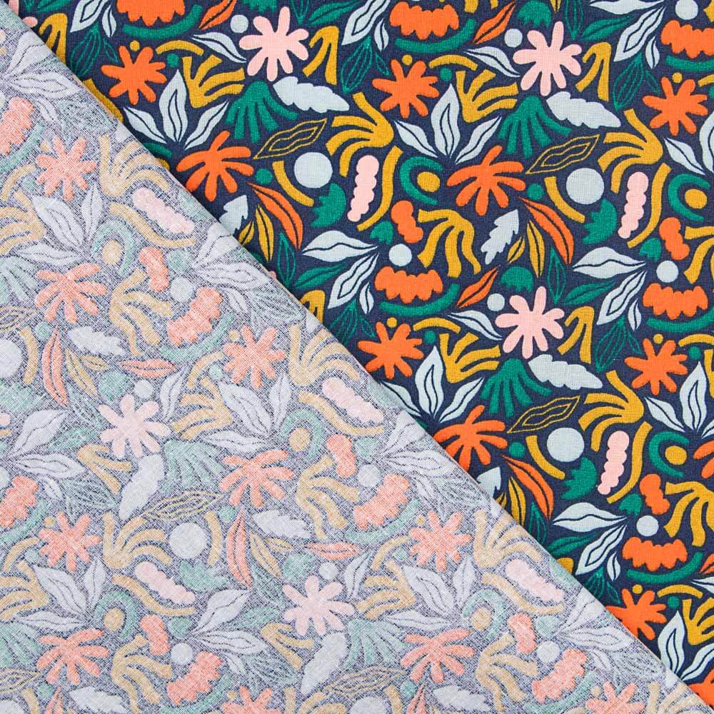 Popelín Oeko Tex Regard Negro - Ribes y Casals