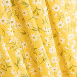 Popeline De Algodão Orgânico Infantil Margaridas Amarelas - Ribes y Casals