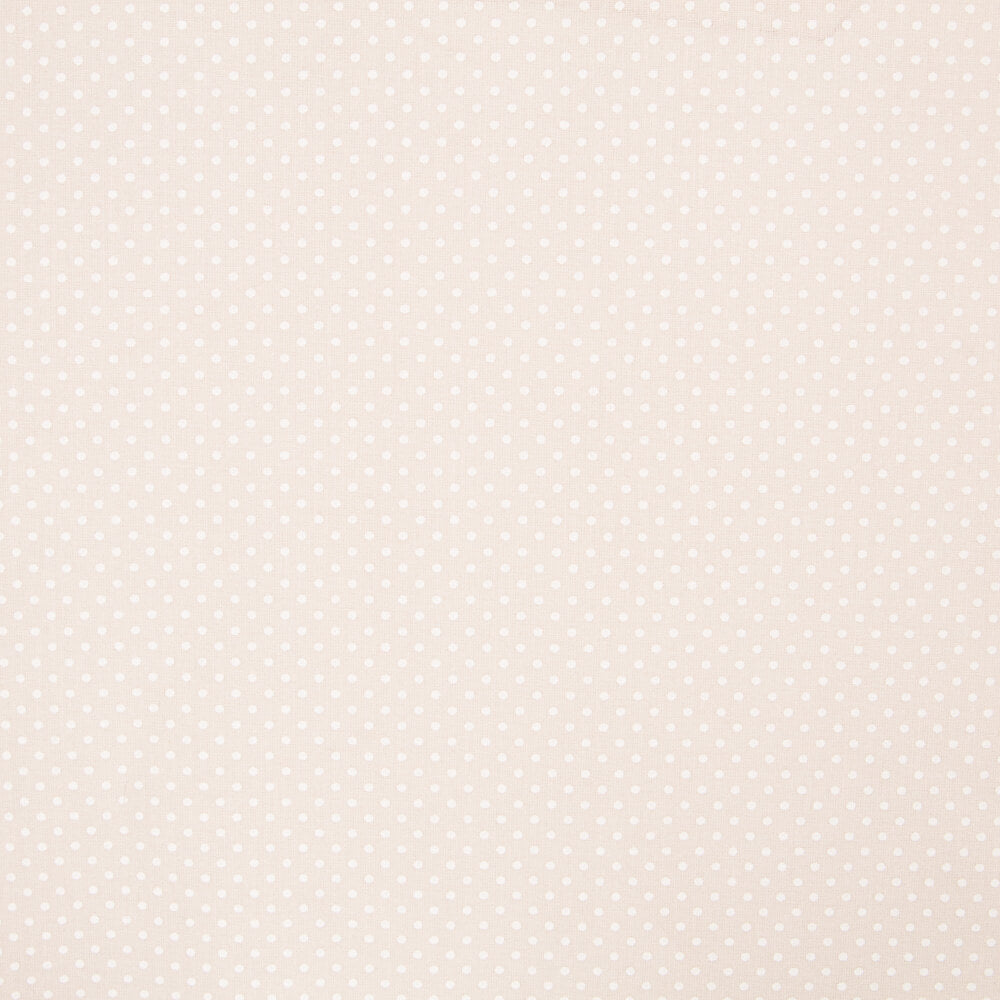 Popelín Orgánico Lunares Fondo Beige - Ribes y Casals