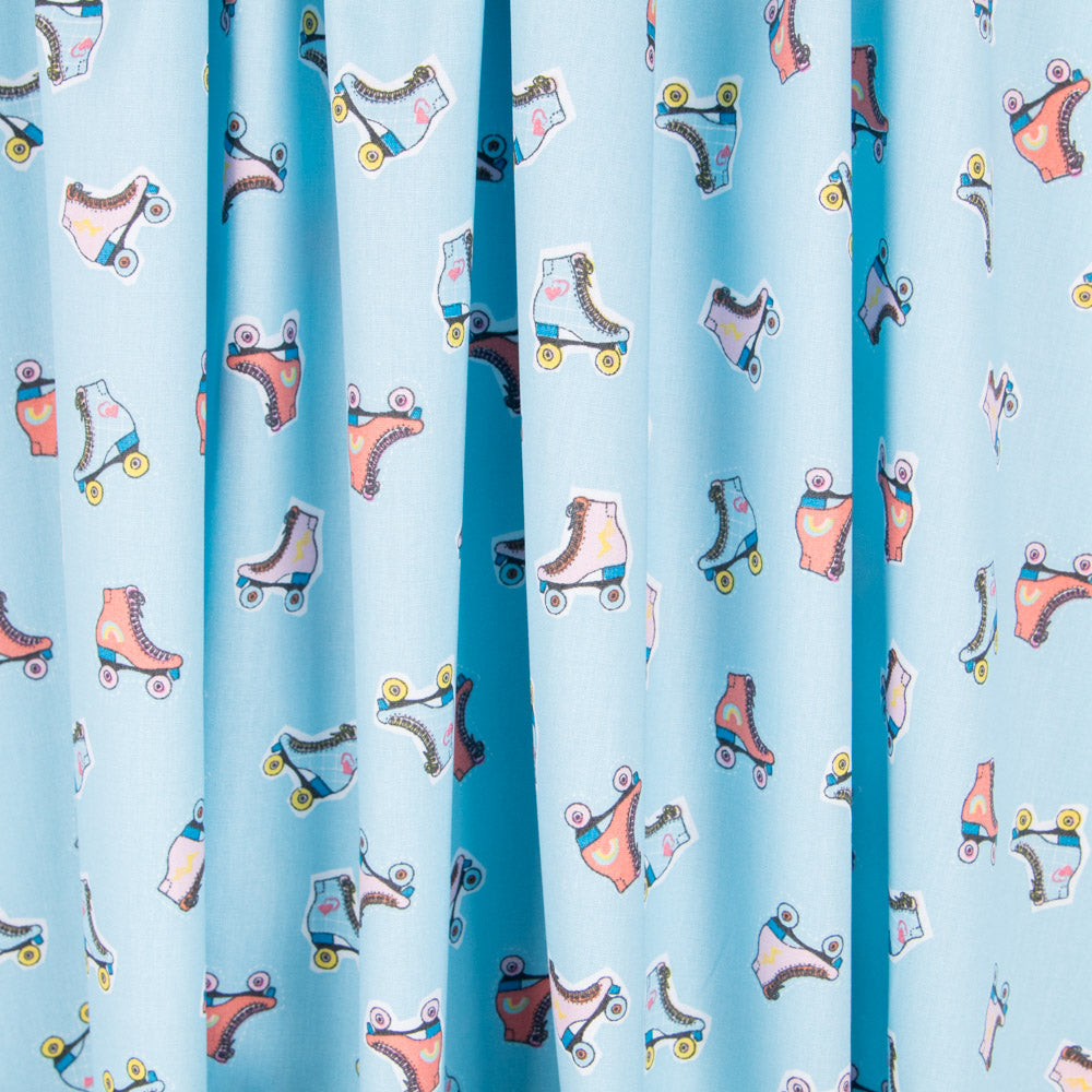 Popelín Patines Azul - Ribes y Casals