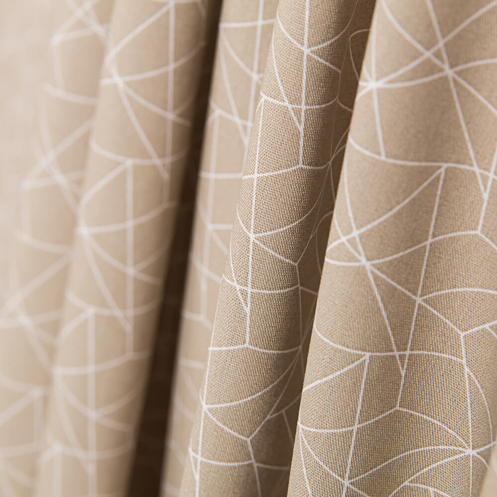 Popeline Pictograma Bege - Ribes y Casals