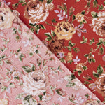 Popeline Rosas Vermelho Paixão - Ribes y Casals