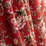 Popeline Rosas Vermelho Paixão - Ribes y Casals