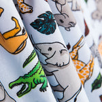 Popelín Safari Azul Celeste - Ribes y Casals