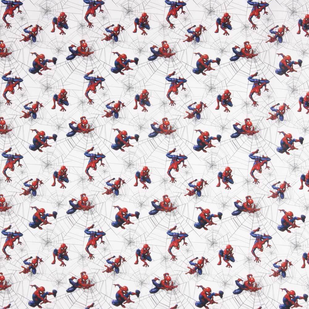 Popeline Homem-Aranha Branco - Ribes y Casals