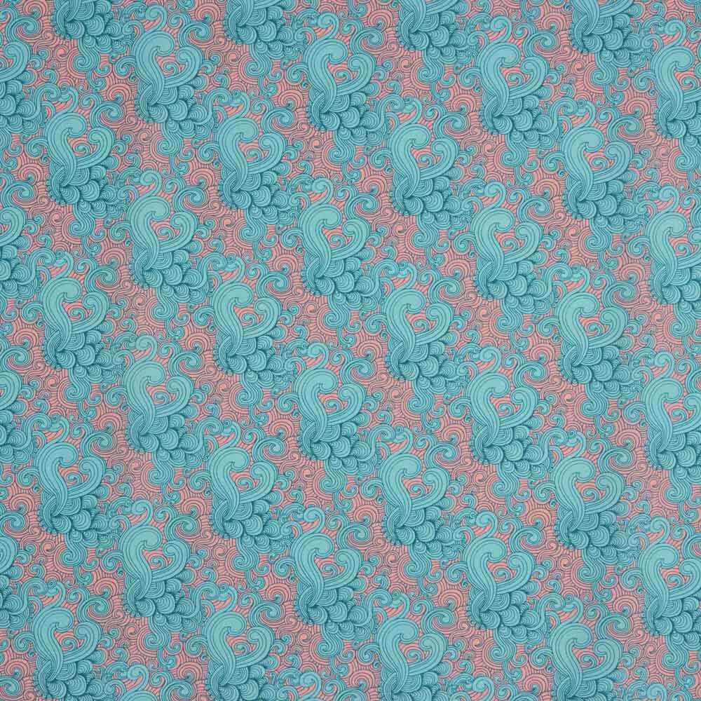 Voile Algodão Supima Print 07 Verde - Ribes y Casals