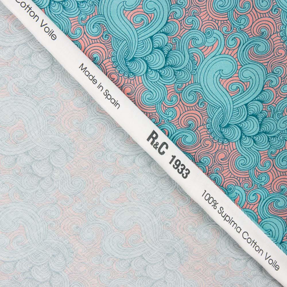 Voile Algodão Supima Print 07 Verde - Ribes y Casals