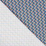 Popeline Viscose Leques Wax Blue - Ribes y Casals