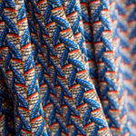 Popeline Viscose Leques Wax Blue - Ribes y Casals