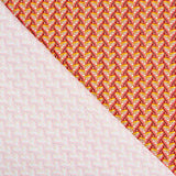 Popeline Viscose Leques Wax Vermelho - Ribes y Casals