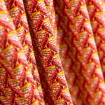 Popeline Viscose Leques Wax Vermelho - Ribes y Casals