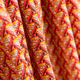 Popeline Viscose Leques Wax Vermelho - Ribes y Casals