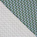 Popeline Viscose Leques Wax Verde - Ribes y Casals