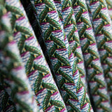 Popeline Viscose Leques Wax Verde - Ribes y Casals