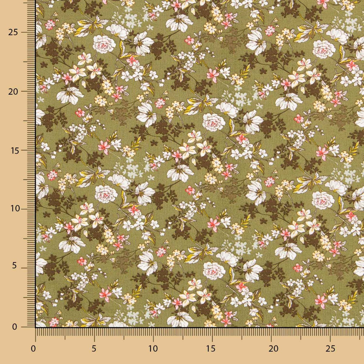 Popeline Viscose Anais Cáqui - Ribes y Casals