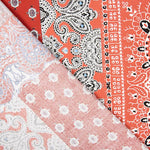 Popeline Viscose Bandana Vermelha - Ribes y Casals