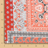 Popeline Viscose Bandana Vermelha - Ribes y Casals