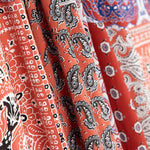 Popeline Viscose Bandana Vermelha - Ribes y Casals