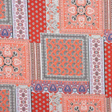 Popeline Viscose Bandana Vermelha - Ribes y Casals