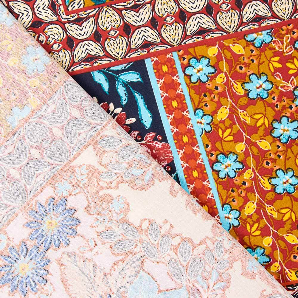 Popeline Viscose Batik Rosa - Ribes y Casals