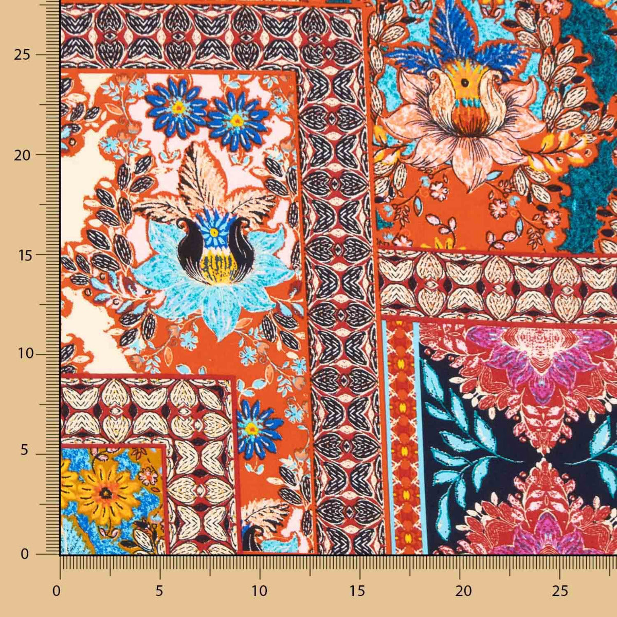 Popeline Viscose Batik Rosa - Ribes y Casals