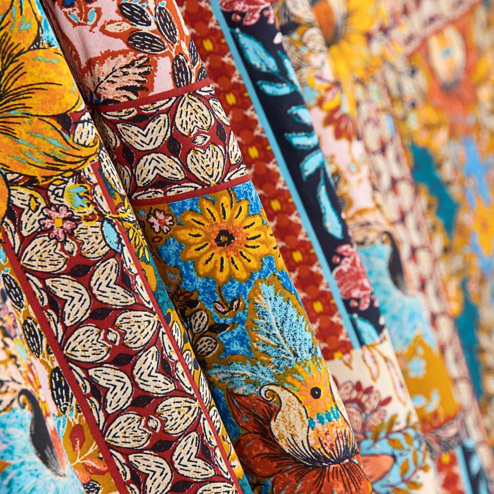 Popeline Viscose Batik Rosa - Ribes y Casals