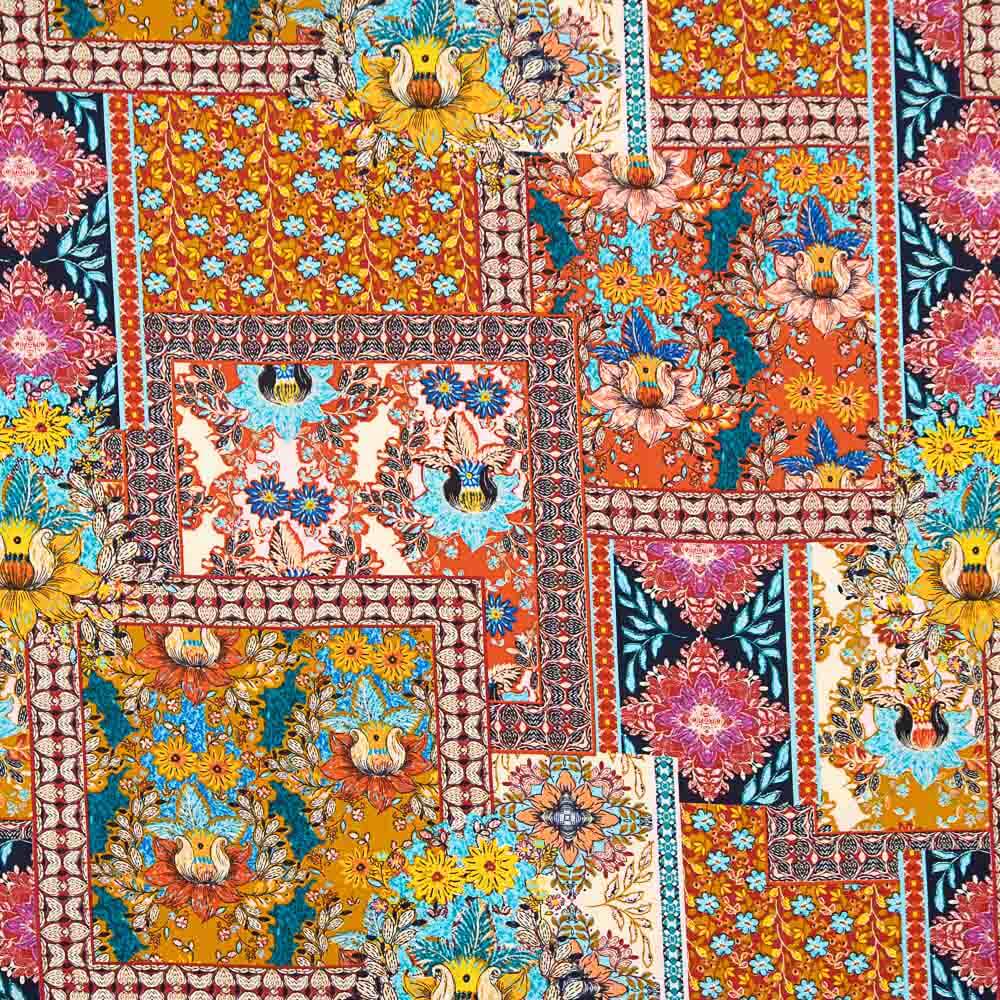 Popeline Viscose Batik Rosa - Ribes y Casals