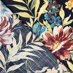 Popeline Viscose Floral Marinho - Ribes y Casals