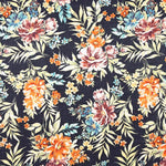 Popeline Viscose Floral Marinho - Ribes y Casals