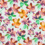 Popelín Viscosa Flores Agua - Ribes y Casals