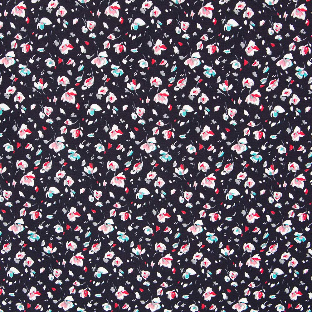 Popeline Viscose Greto Preto - Ribes y Casals