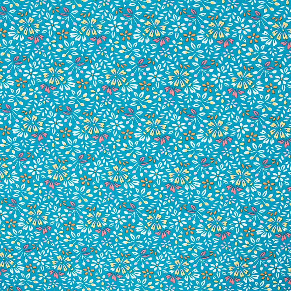 Popeline Viscose Irene Turquesa - Ribes y Casals