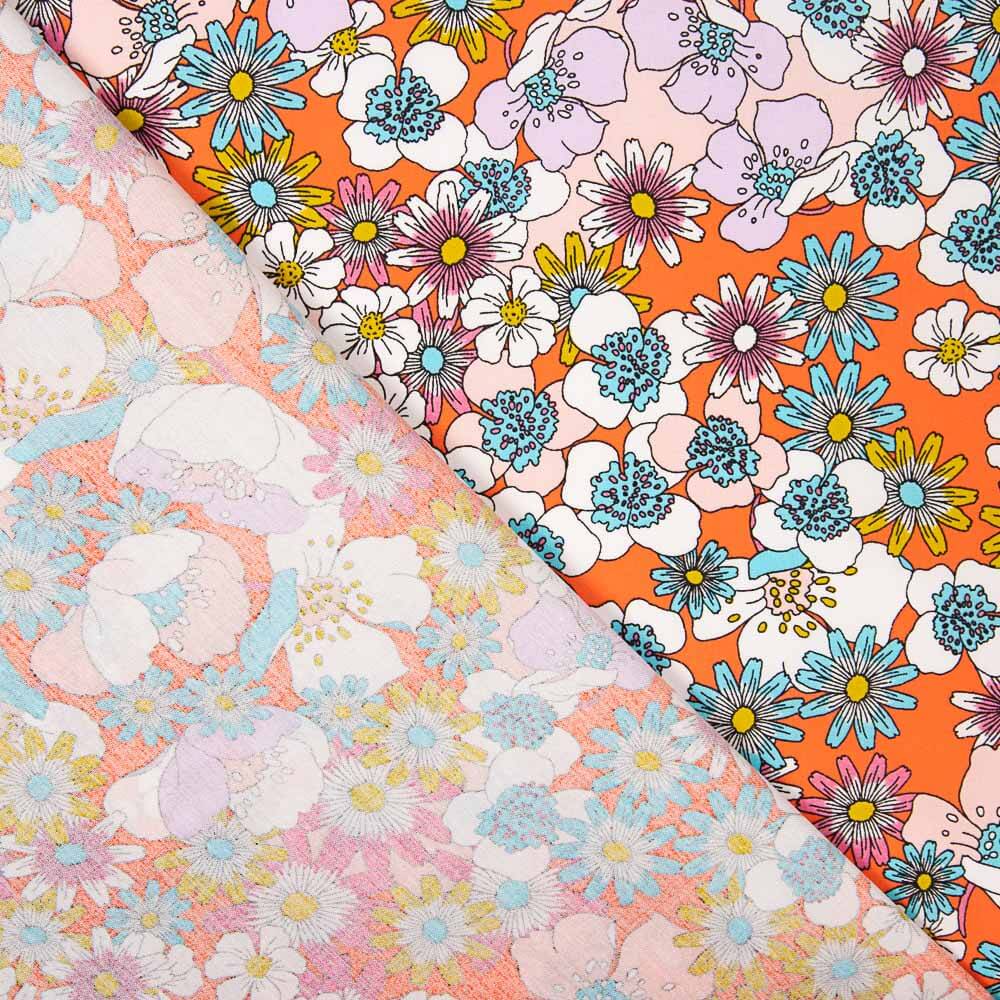 Popline Viscose Joplin Coral - Ribes y Casals