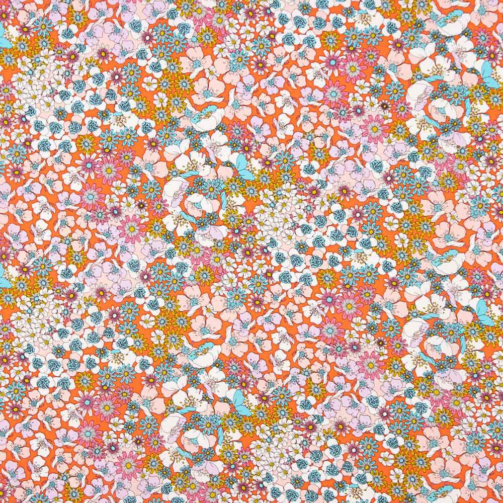 Popline Viscose Joplin Coral - Ribes y Casals