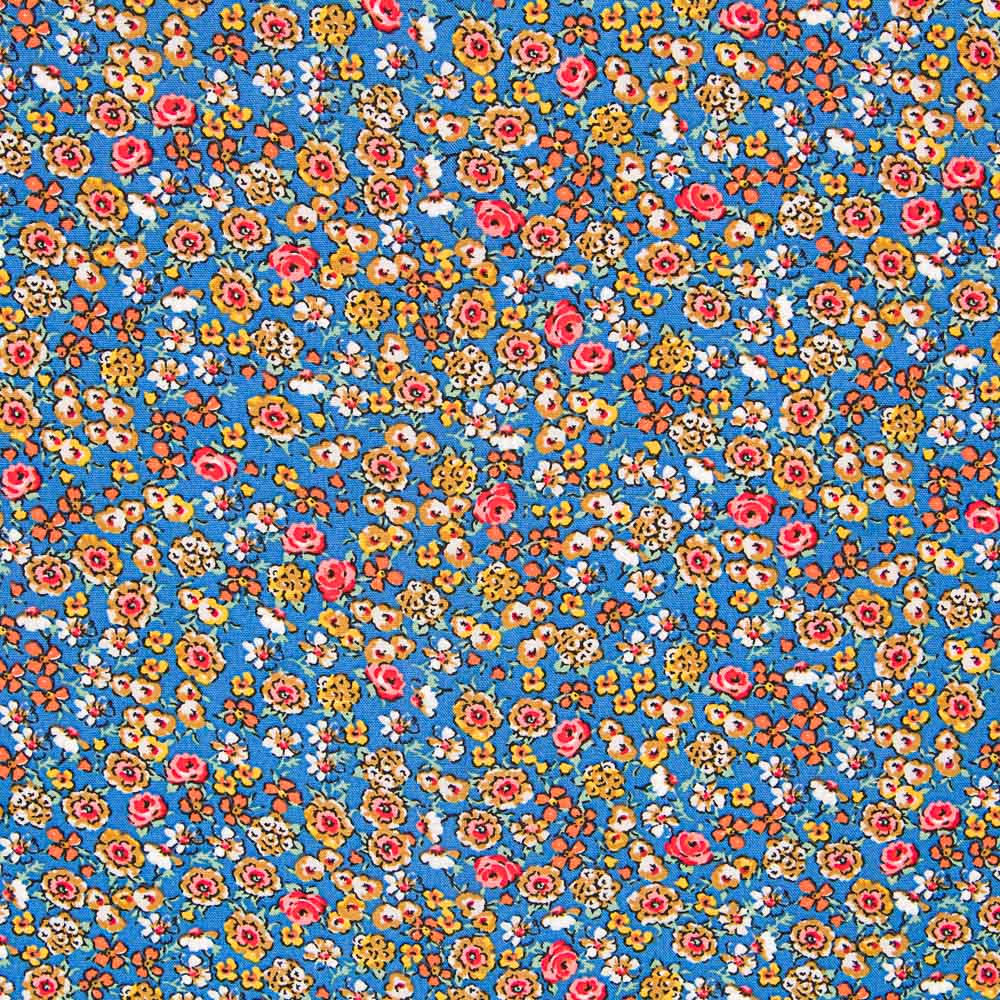 Popeline Viscose Julia Azul - Ribes y Casals