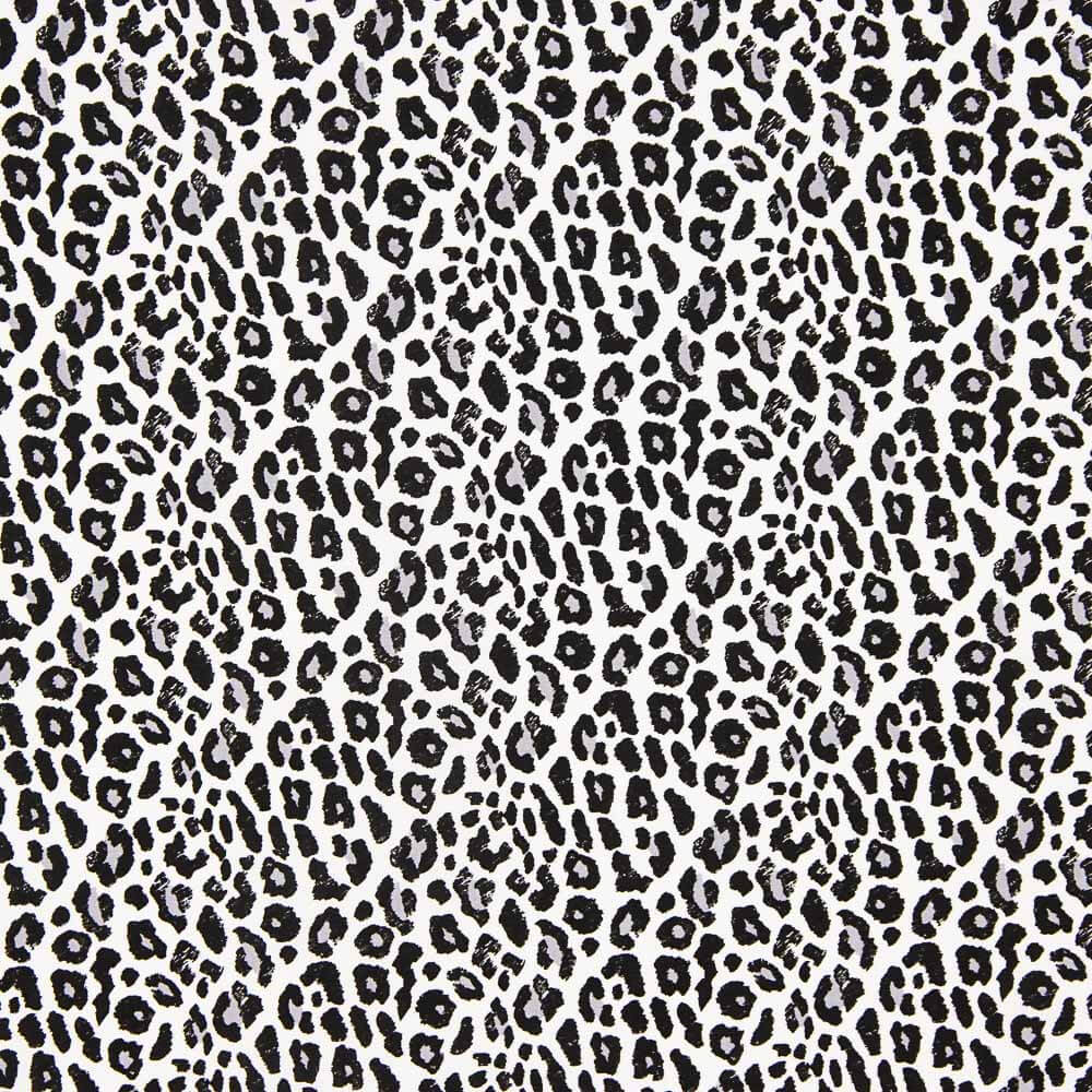 Popeline Viscose Leopardo Gris - Ribes y Casals