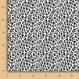 Popeline Viscose Leopardo Gris - Ribes y Casals