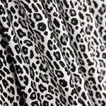 Popeline Viscose Leopardo Gris - Ribes y Casals