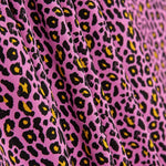 Popeline Viscose Leopardo Rosa - Ribes y Casals