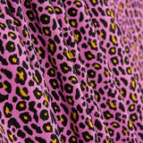 Popeline Viscose Leopardo Rosa - Ribes y Casals