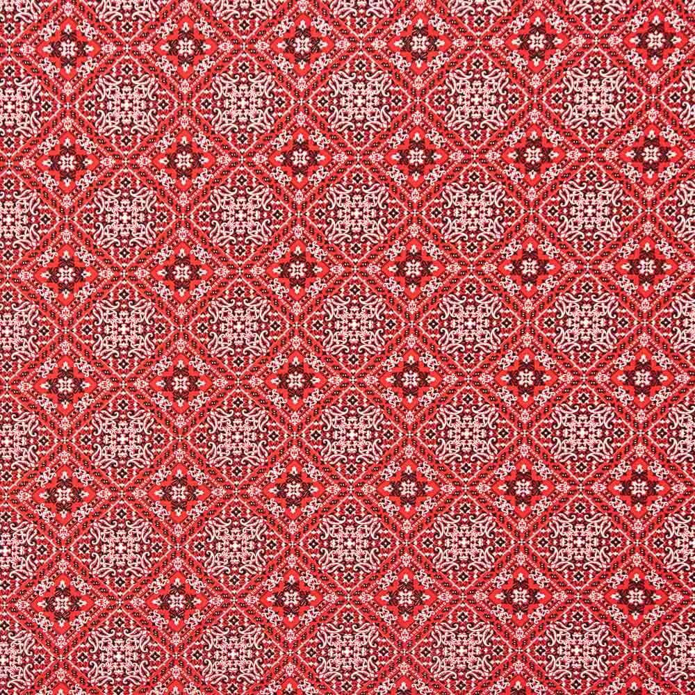 Popeline Viscose Nana Vermelha - Ribes y Casals