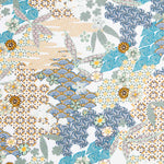 Viscose Popeline Patchwork Wax Verde - Ribes y Casals