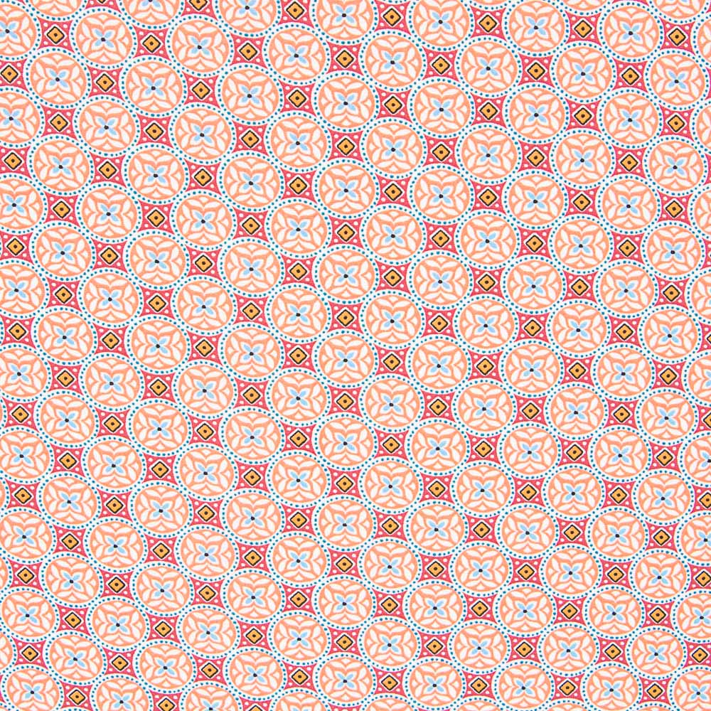 Popeline Viscose Tailhe Laranja - Ribes y Casals